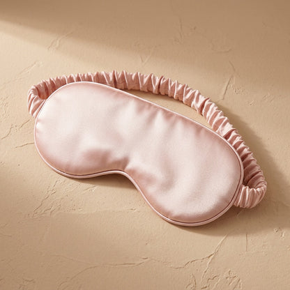 Sleepsoothe™ Double-Sided Silk Sleeping Eye Mask, material and detail close-up
