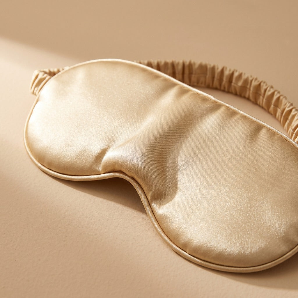Sleepwell™ Polyester Sleep Eye Mask, material and detail close-up