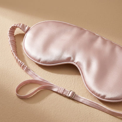 Slumberveil™ Silk Eye Mask for Light Blocking Sleep, material and detail close-up
