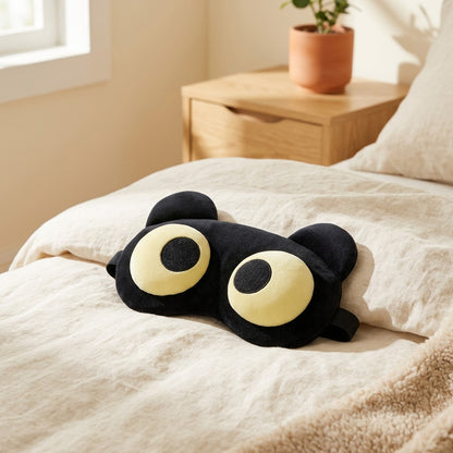 Slumbrella™ Light-Blocking Eye Mask in a calm home setting