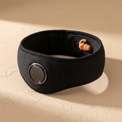 Snoozewrap™ Head-Mounted Sleep Ear Muffs, material and detail close-up