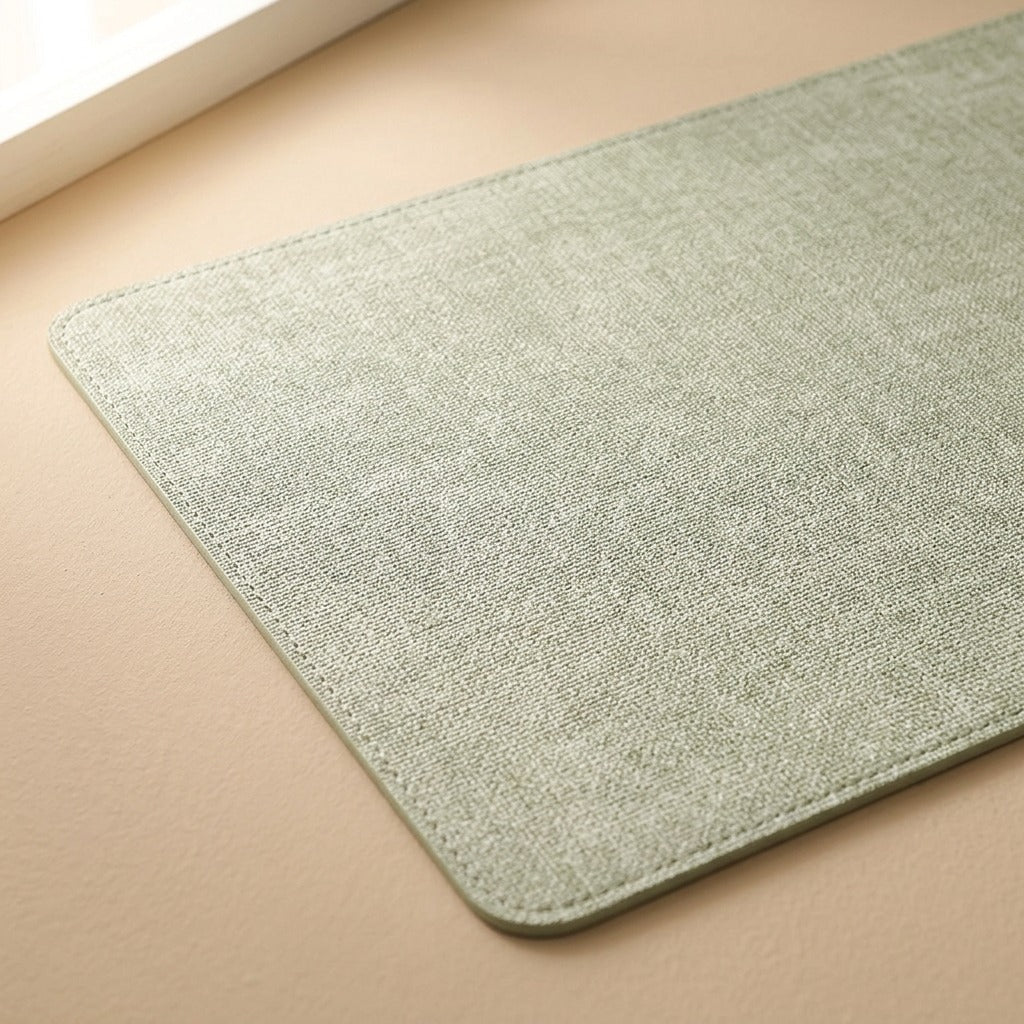 Hidemat™ Leather Table Mat, material and detail close-up