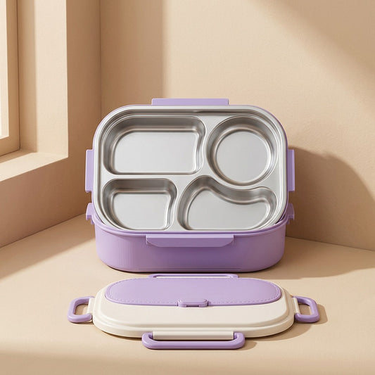 Steeldivide™ 304 Stainless Steel Divided Lunch Box