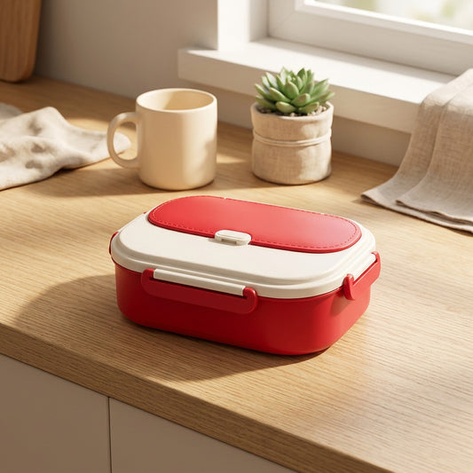 Steeldivide™ 304 Stainless Steel Divided Lunch Box in a calm home setting