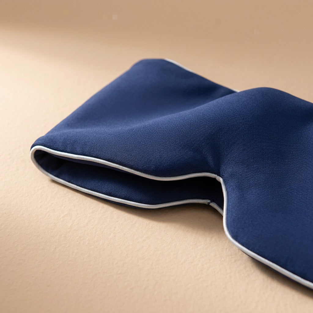 Velvetyze™ Ice Silk Eye Mask, material and detail close-up