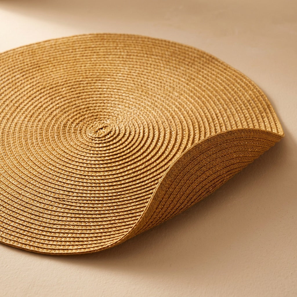 Weftwarm™ PP Woven Table Mat, material and detail close-up