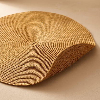 Weftwarm™ PP Woven Table Mat, material and detail close-up