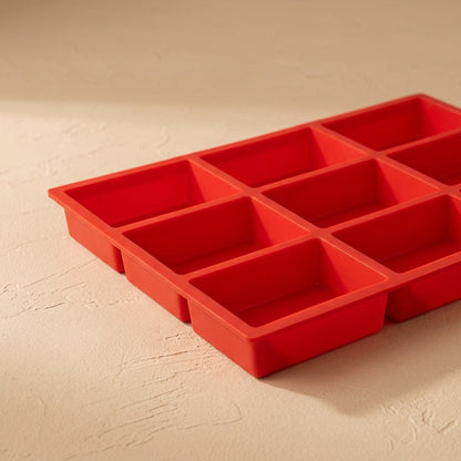 Bakepocket™ 9-Compartment Silicone Mold, material and detail close-up