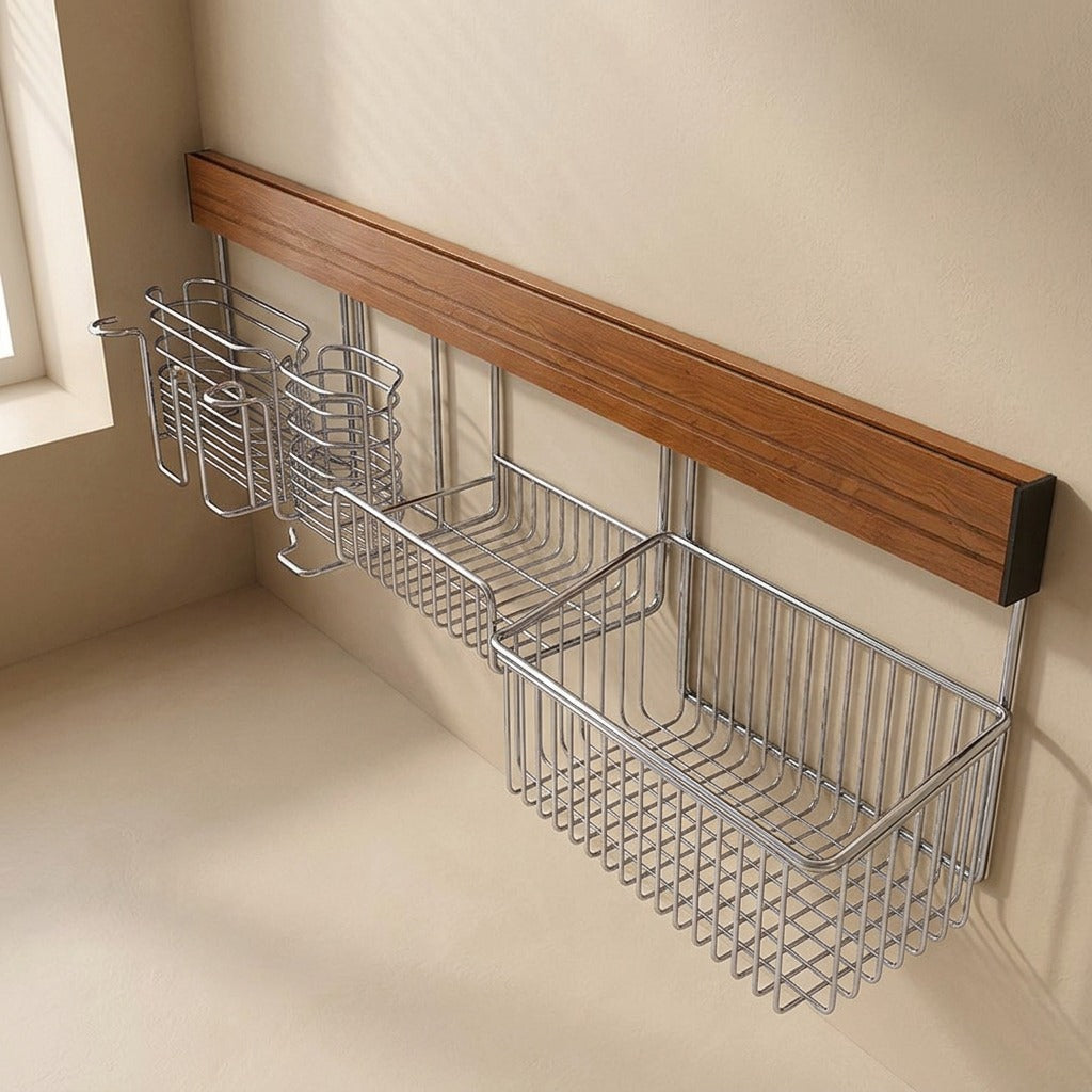 Bathbeam™ Stainless Steel Bathroom Storage Rack