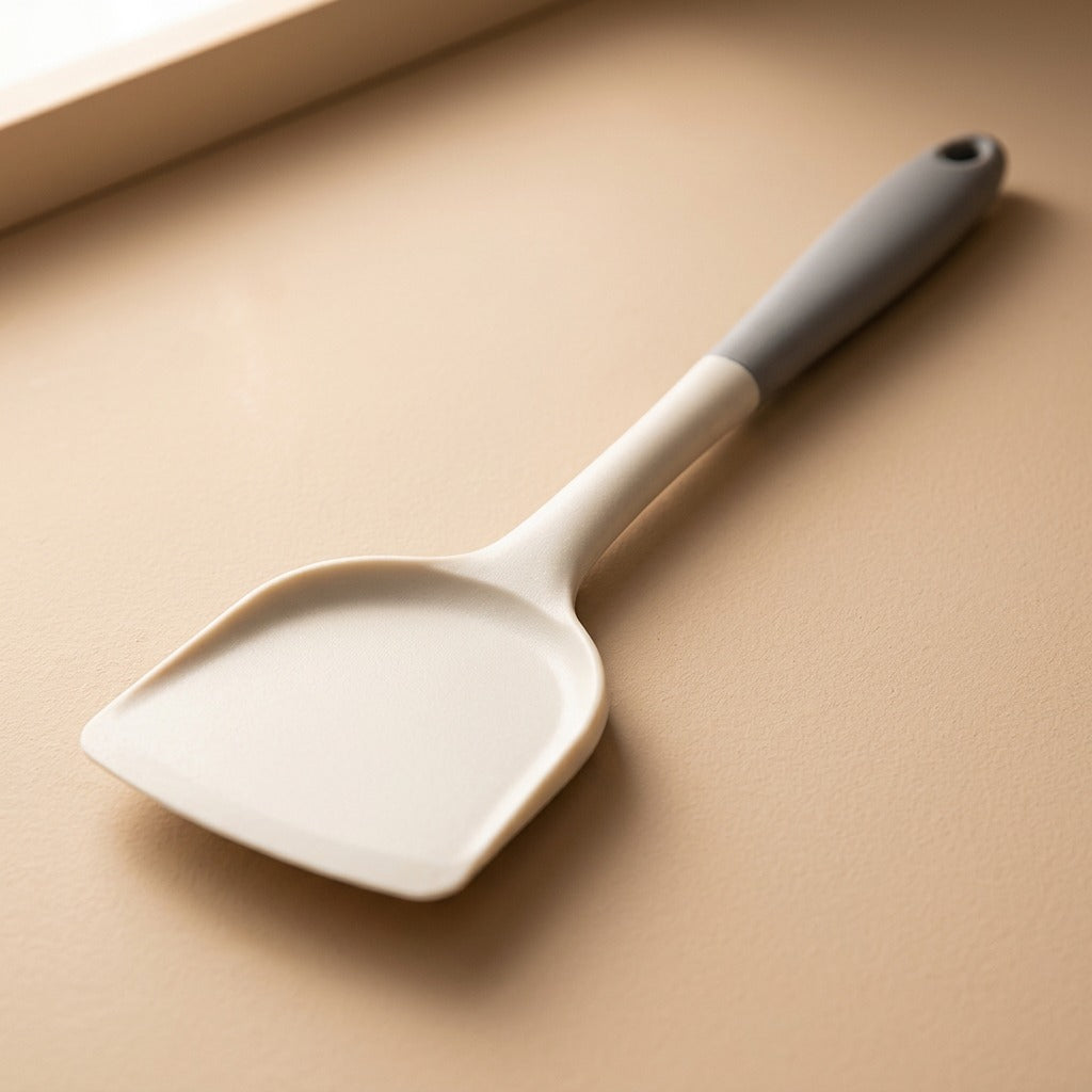 Curveglaze™ High Temperature Resistant Silicone Shovel, material and detail close-up