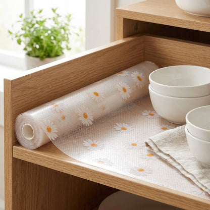 Drawerweave™ Plastic Drawer Liner in a calm home setting