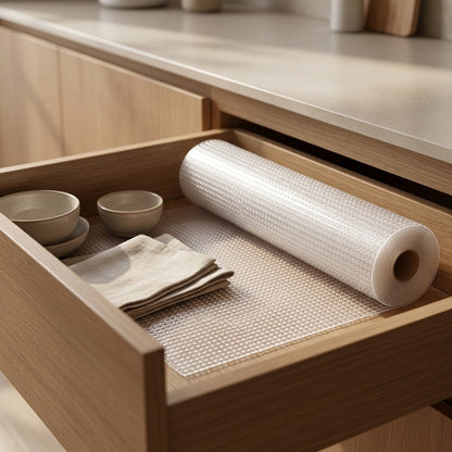 Dryfoil™ EVA Cabinet Drawer Liner Roll, styled close view