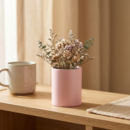 Hugpail™ Mini Round Flower Pot Bucket, styled close view