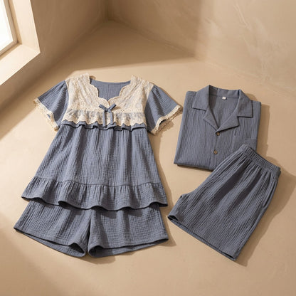 Loomcotta™ Cotton Lace Home Clothes Set