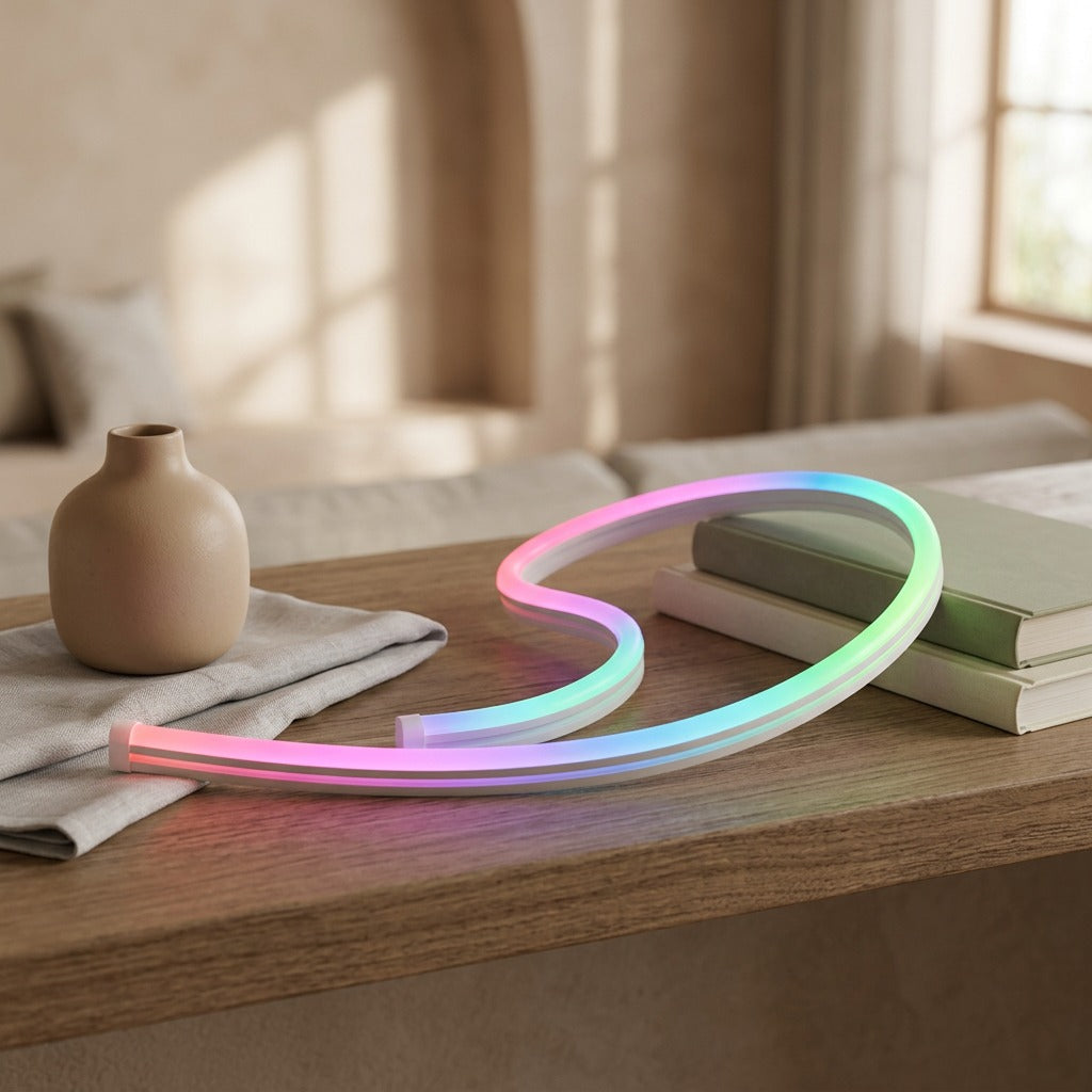 Neonbeam™ RGB Neon Light Bar, styled close view