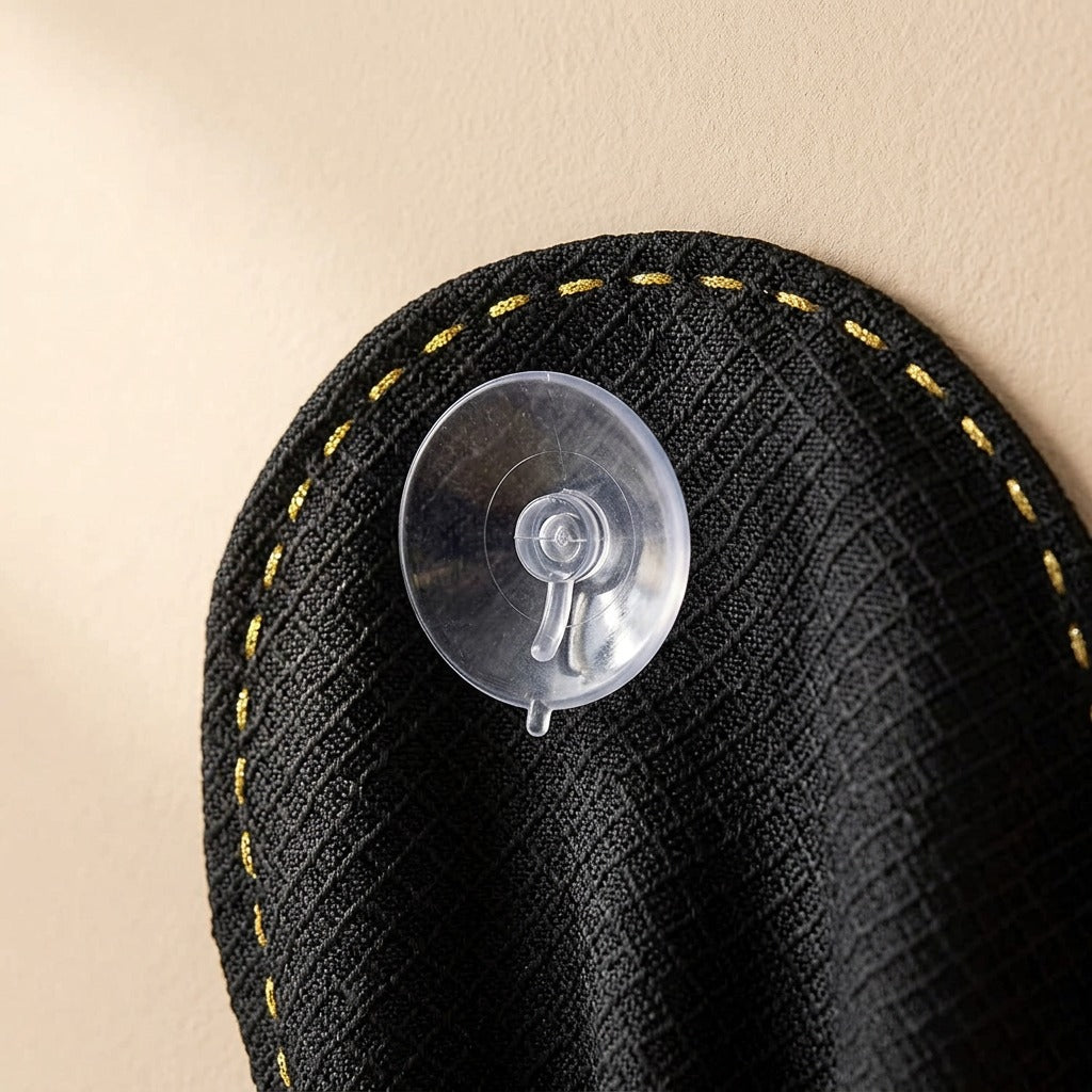 Nightnest™ Portable Blackout Curtain With Suction Cups, material and detail close-up