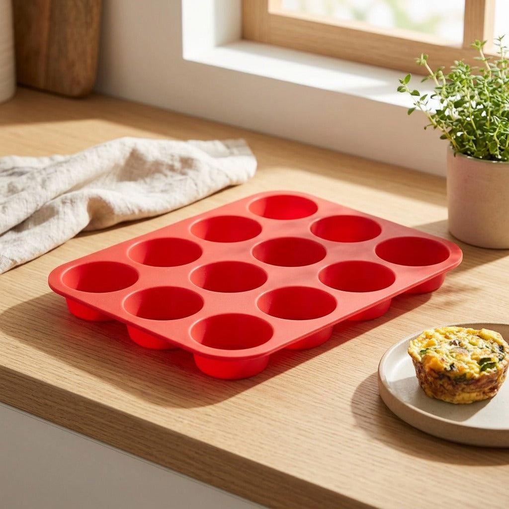 Roundlet™ Round Silicone Cake Mold in a calm home setting