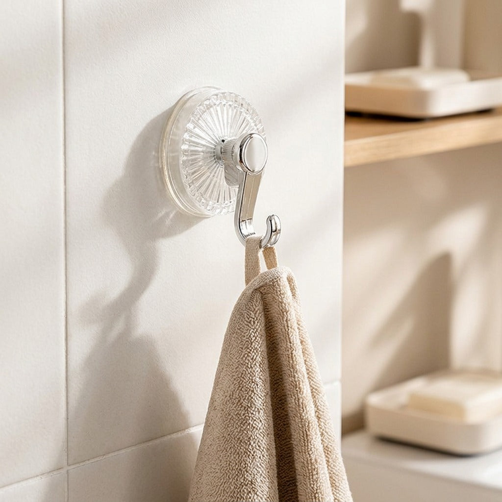 Suckerl™ ABS Suction Cup Hook, styled close view