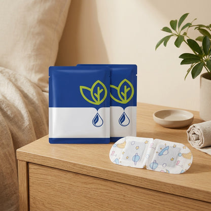 Softsteam™ Non-Woven Steam Eye Mask in a calm home setting