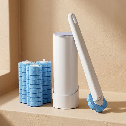Clingwell™ Nail-Free Wall Hanging Toilet Brush, material and detail close-up