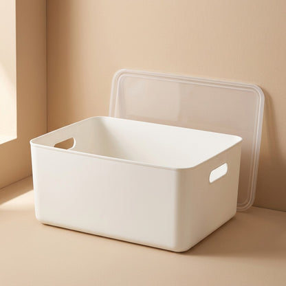 Stackhold™ Stackable Polypropylene Storage Box, material and detail close-up