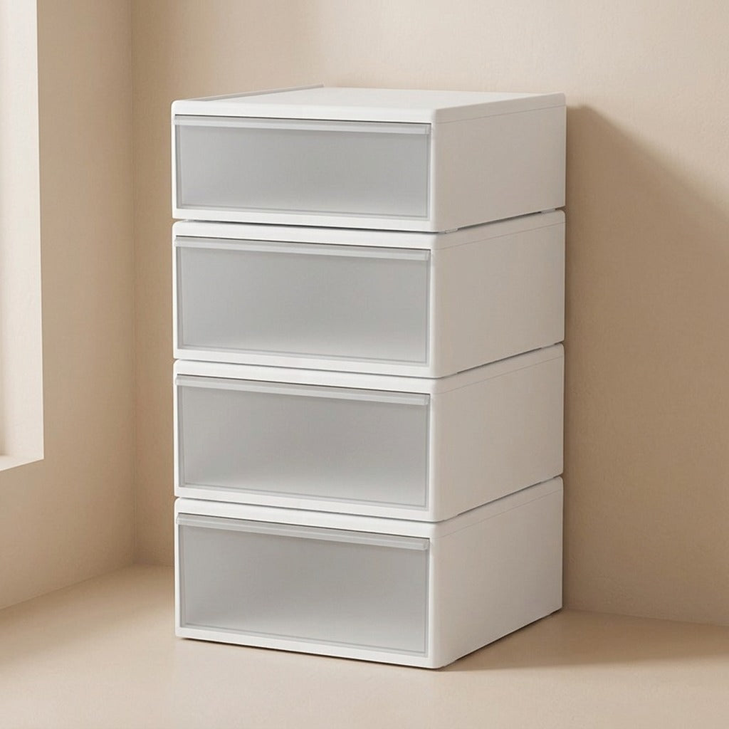 Frostkeep™ Frosted Plastic Drawer Storage Organizer