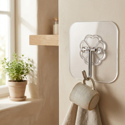 Gripbond™ Strong Adhesive PVC Hook in a calm home setting
