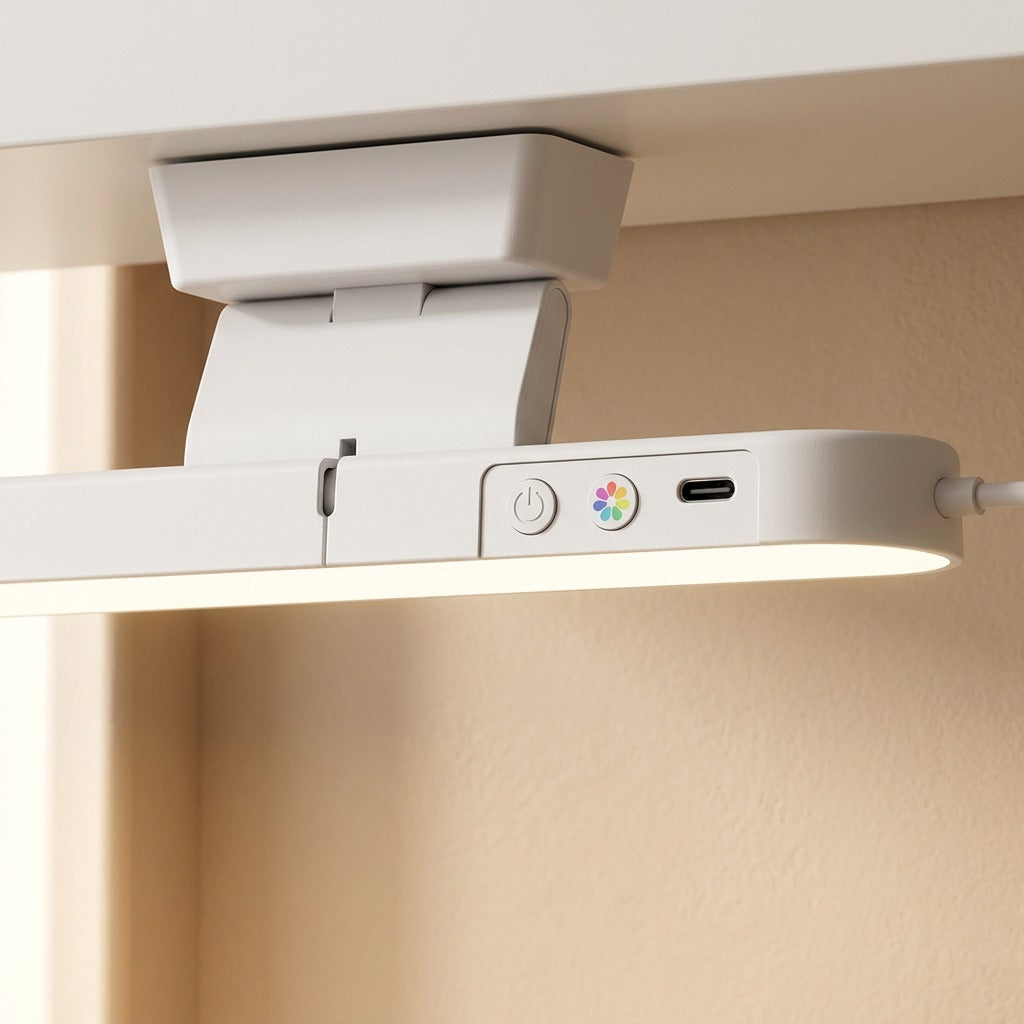 Ledglow™ Rechargeable Eye Protection Table Lamp, material and detail close-up