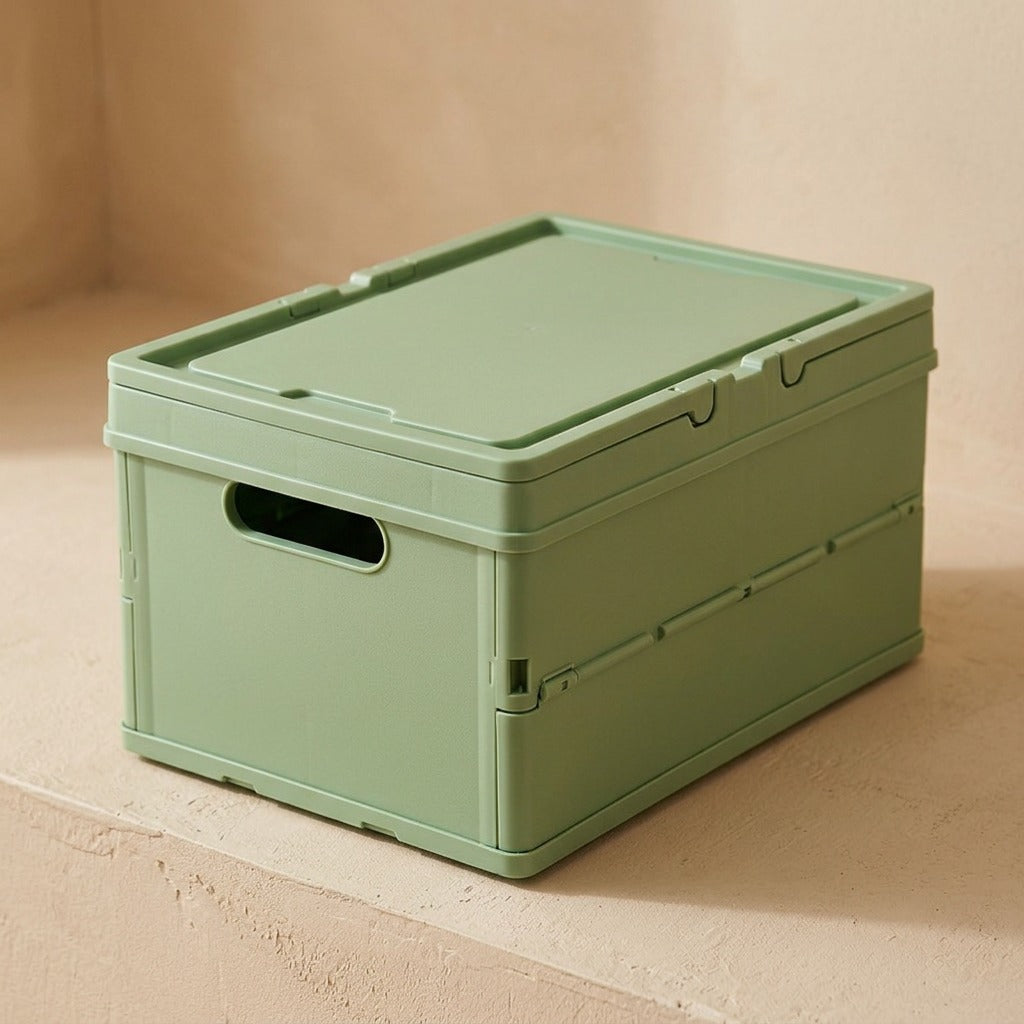 Lidloft™ Foldable Plastic Storage Box with Lid, material and detail close-up
