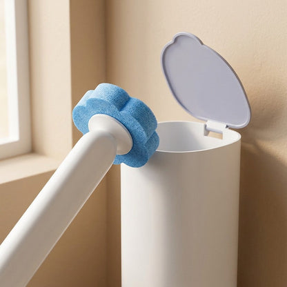 Mountease™ Nail-Free Wall-Mounted Disposable Toilet Brush, material and detail close-up