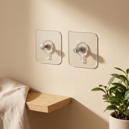 Snaptack™ Adhesive Wall Hook for Photo Frames in a calm home setting