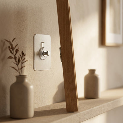 Snaptack™ Adhesive Wall Hook for Photo Frames, styled close view