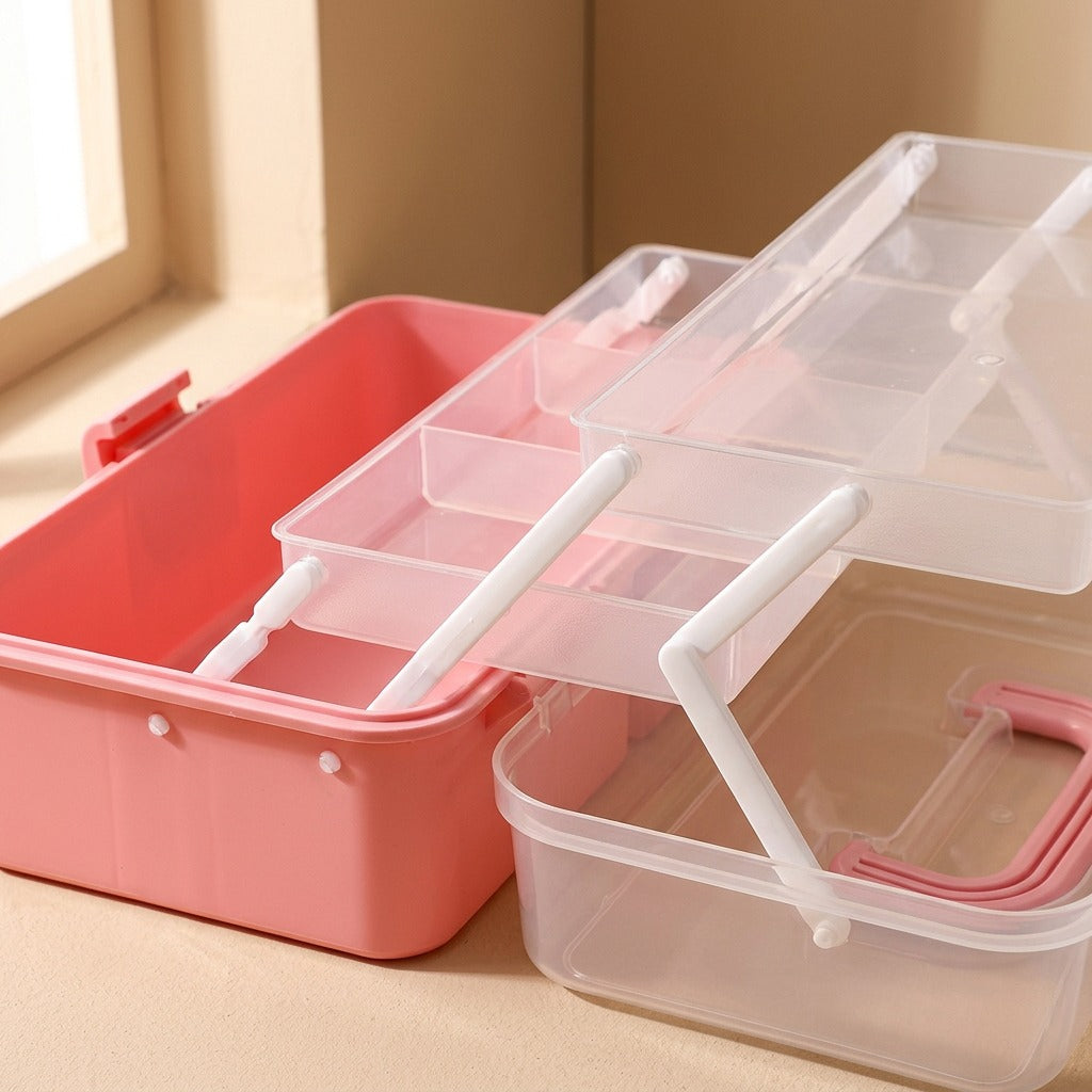 Trayfold™ Foldable PP Storage Box With Cover, material and detail close-up