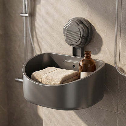 Trestand™ Suction Cup Bathroom Storage Rack, styled close view