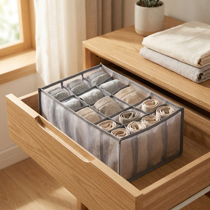 Briefbox™ Mesh Underwear Storage Box, styled close view