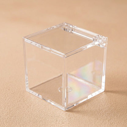 Clearcase™ Square Flip-Top Plastic Storage Box, material and detail close-up