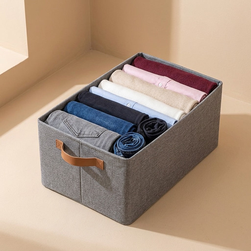 Closetfold™ Foldable Steel Frame Clothes Storage Box for Wardrobe