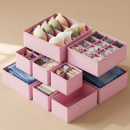 Foldsort™ Non-Woven Clothing Storage Box, material and detail close-up