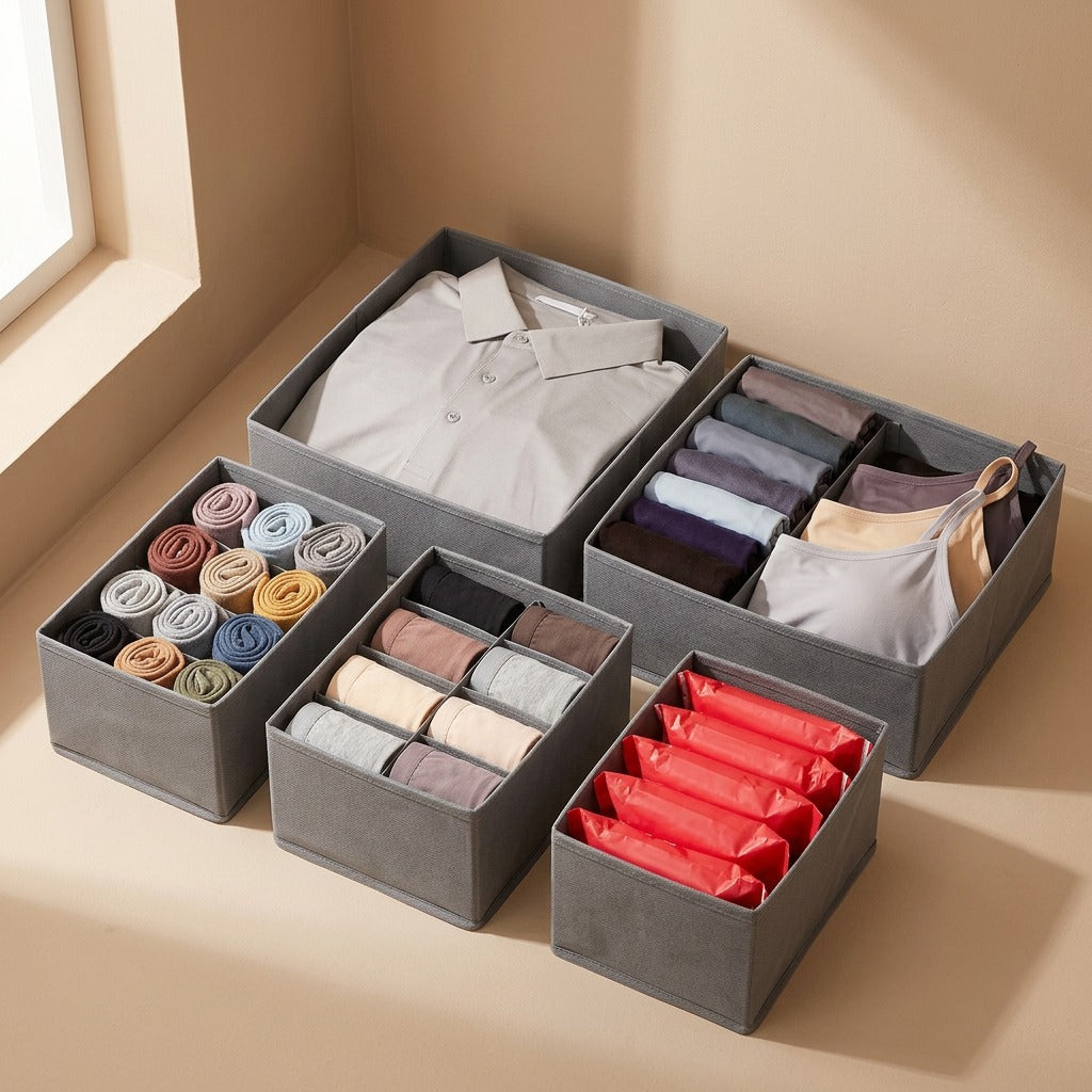 Foldsort™ Non-Woven Clothing Storage Box