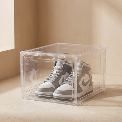 Solecrate™ Foldable Plastic Shoe Storage Box