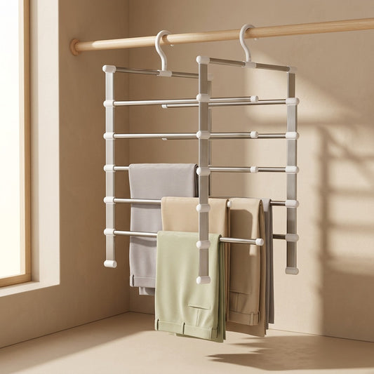 Ladderloft™ Foldable Stainless Steel Pants Rack