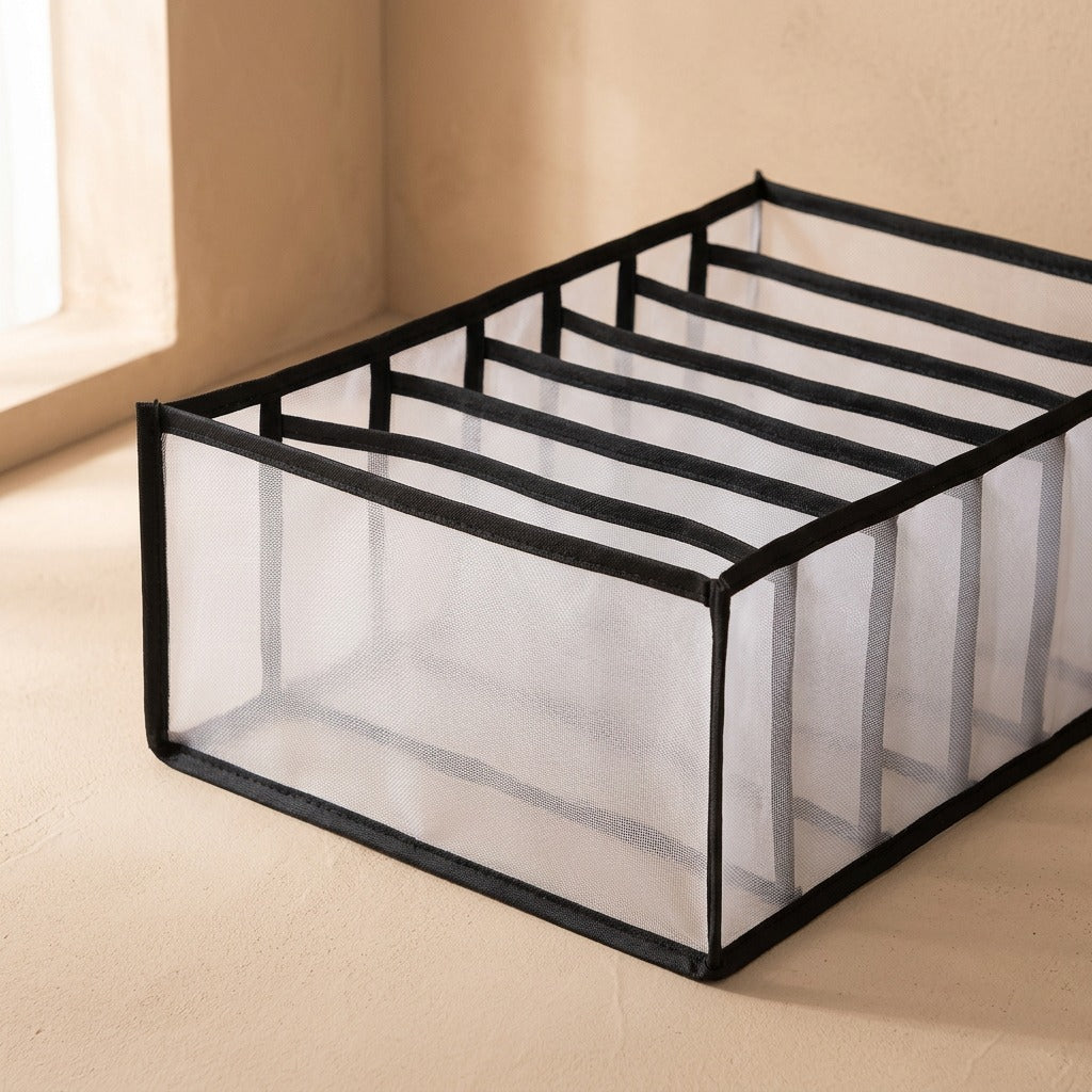 Meshtidy™ Mesh Underwear Storage Box, material and detail close-up