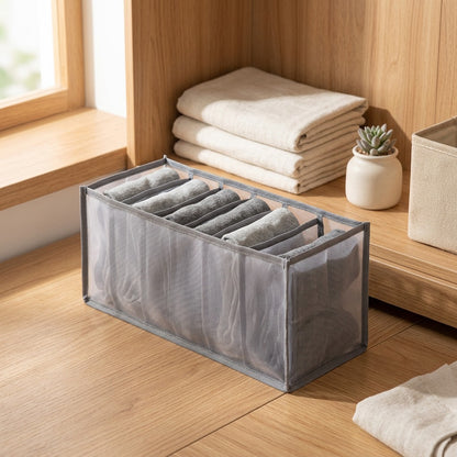 Meshtidy™ Mesh Underwear Storage Box in a calm home setting