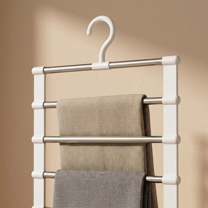 Pantstack™ Foldable Multi Layer Ladder Pants Rack, material and detail close-up