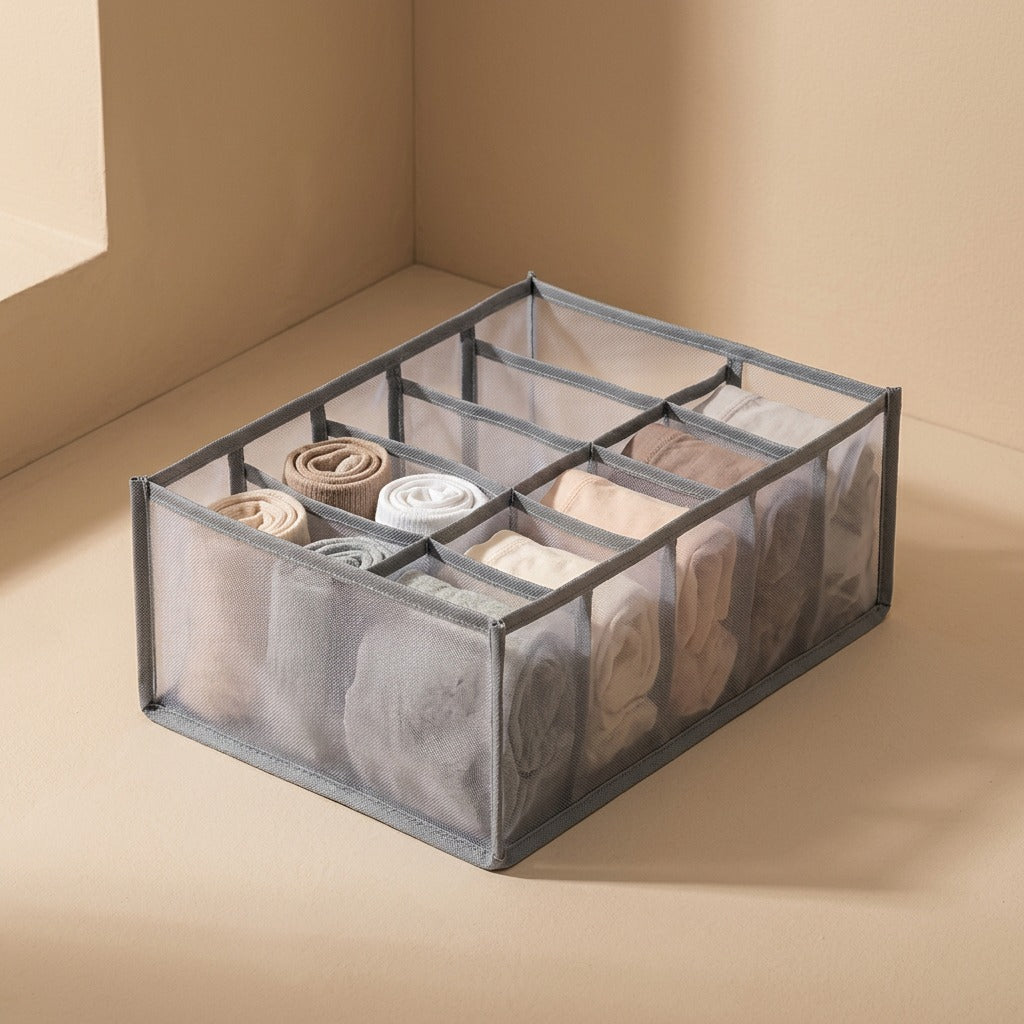 Netfold™ Divided Underwear Storage Organizer