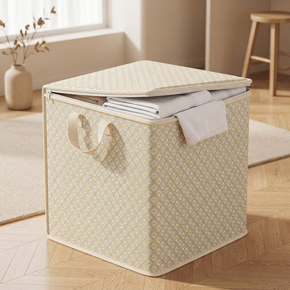 Cubeweave™ Non-Woven Fabric Cube Storage Box, styled close view
