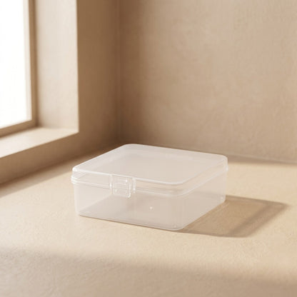 Jewelstow™ Clear PP Storage Box with Lid for Jewelry and Hardware
