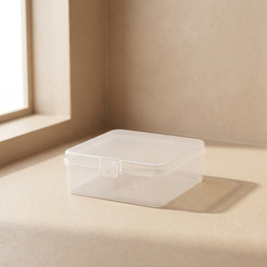 Jewelstow™ Clear PP Storage Box with Lid for Jewelry and Hardware