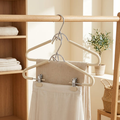 Skirthold™ Sponge Non-Slip Skirt and Hanfu Hanger in a calm home setting