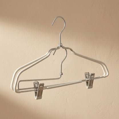 Stackclip™ Non-Slip Stackable Clothes Hangers with Clips, material and detail close-up